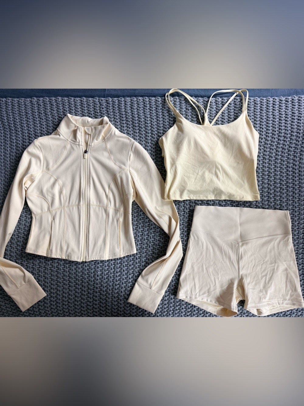 Fabletics 3-piece Yellow Workout Set